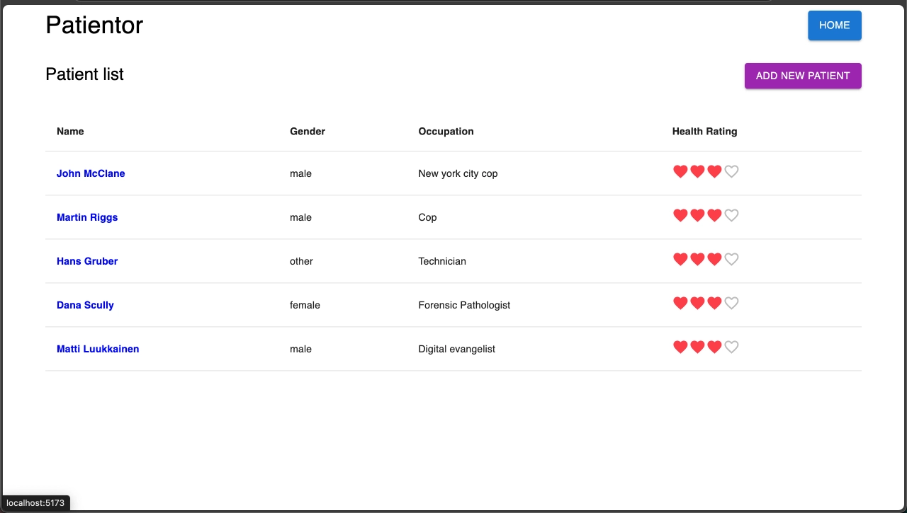 Patientor App